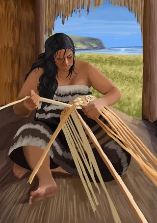 Tejedora de Totora