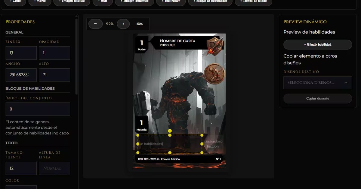Engine TCG: the platform to create your TCG and play it online